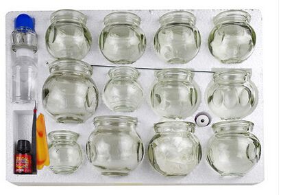 拔罐刮痧套装玻璃拔罐器玻璃火罐